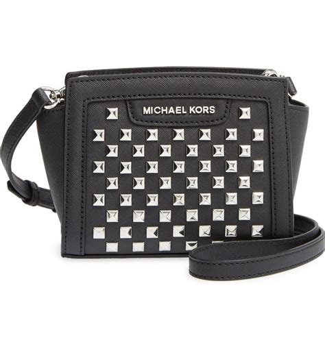 michael kors crossbody studded mini selma|Michael Kors selma mini crossbody.